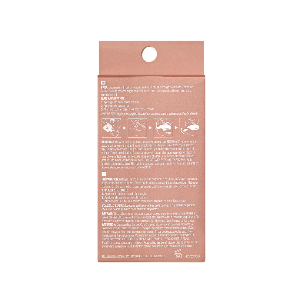 Gold Finger Solid Color Glue-On Fake Toenails - Press On Gel Toe Nails with Adhesive - Image 29