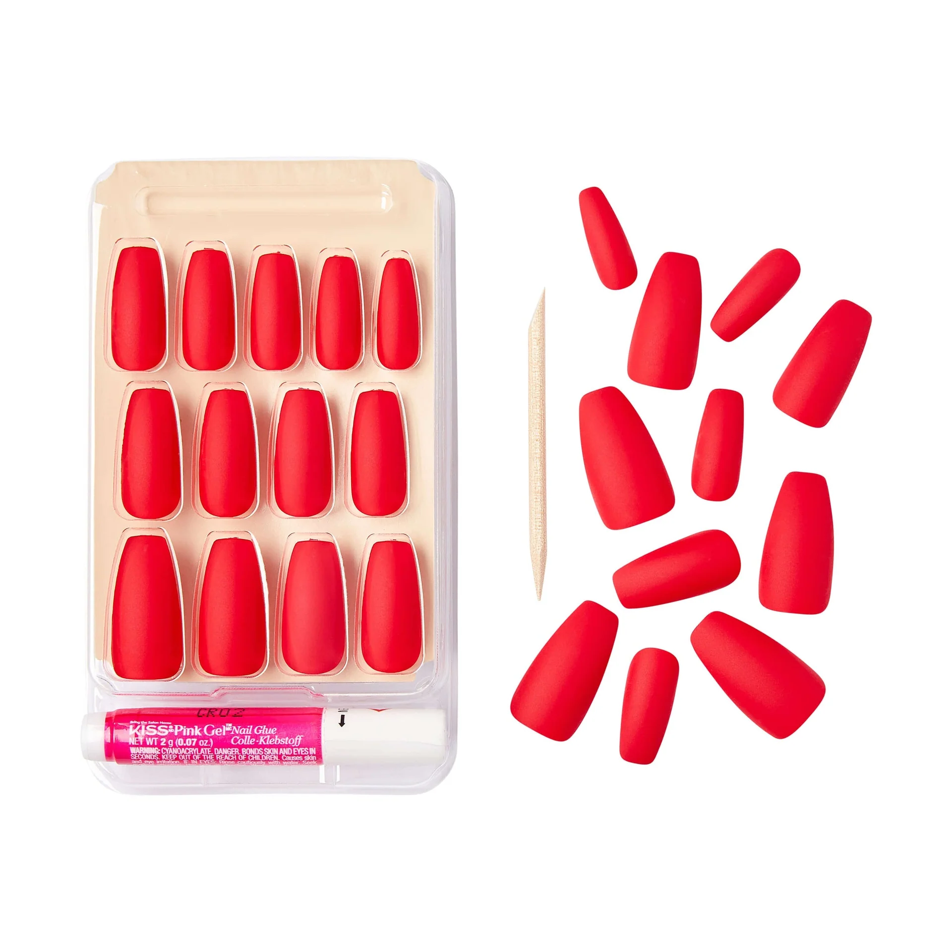 Gold Finger Solid Color Nails - Image 3