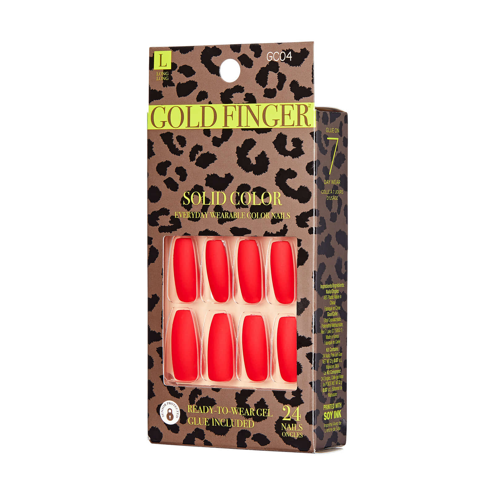 Gold Finger Solid Color Nails - Image 4