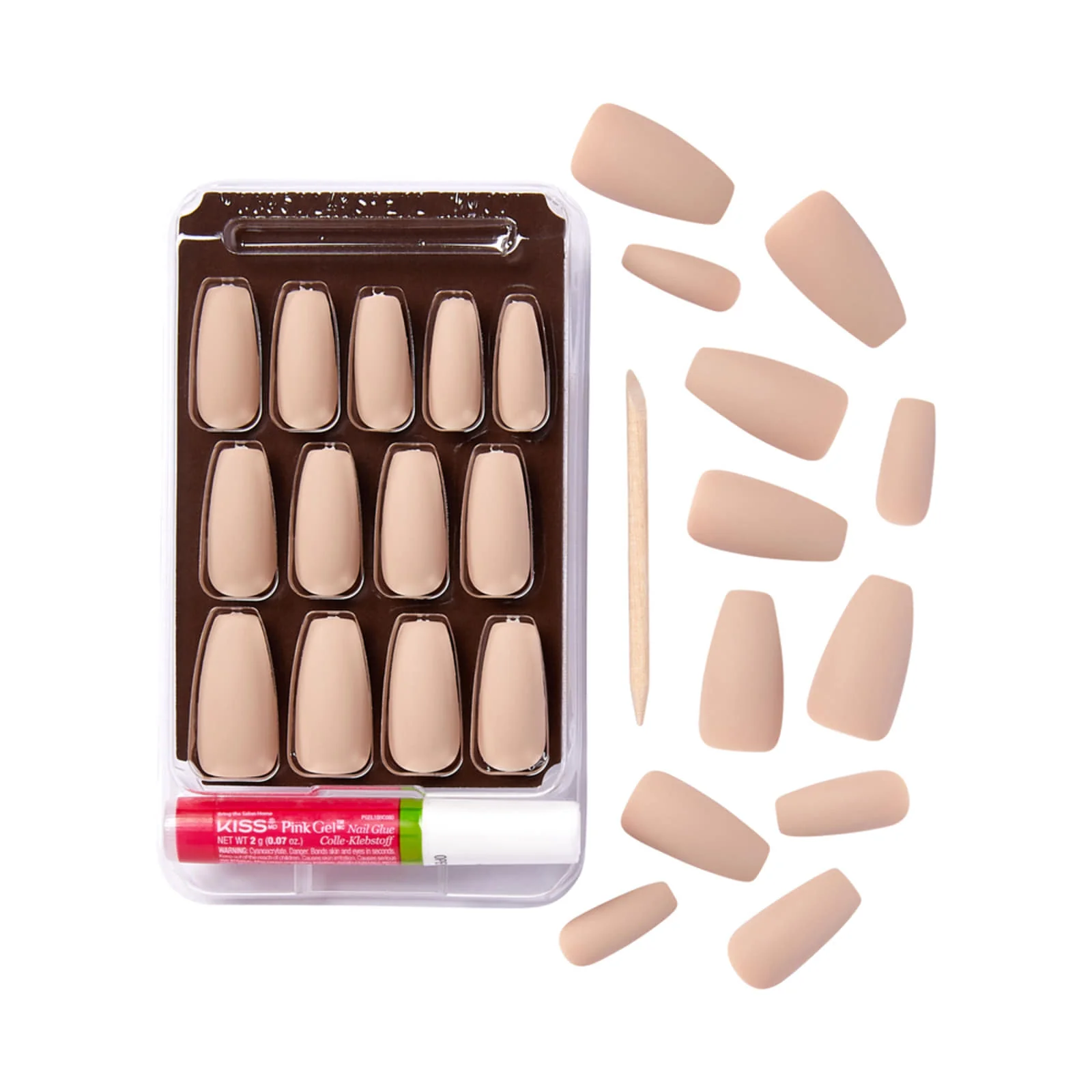 Gold Finger Solid Color Nails - Image 3