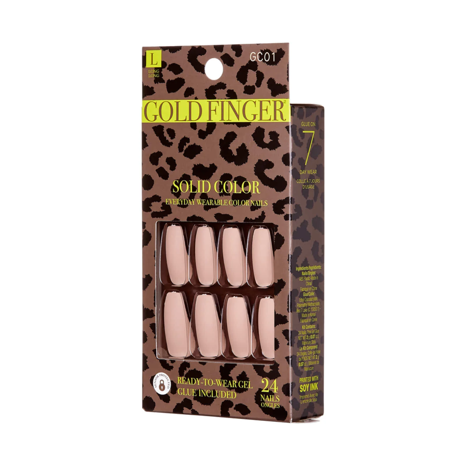Gold Finger Solid Color Nails - Image 4