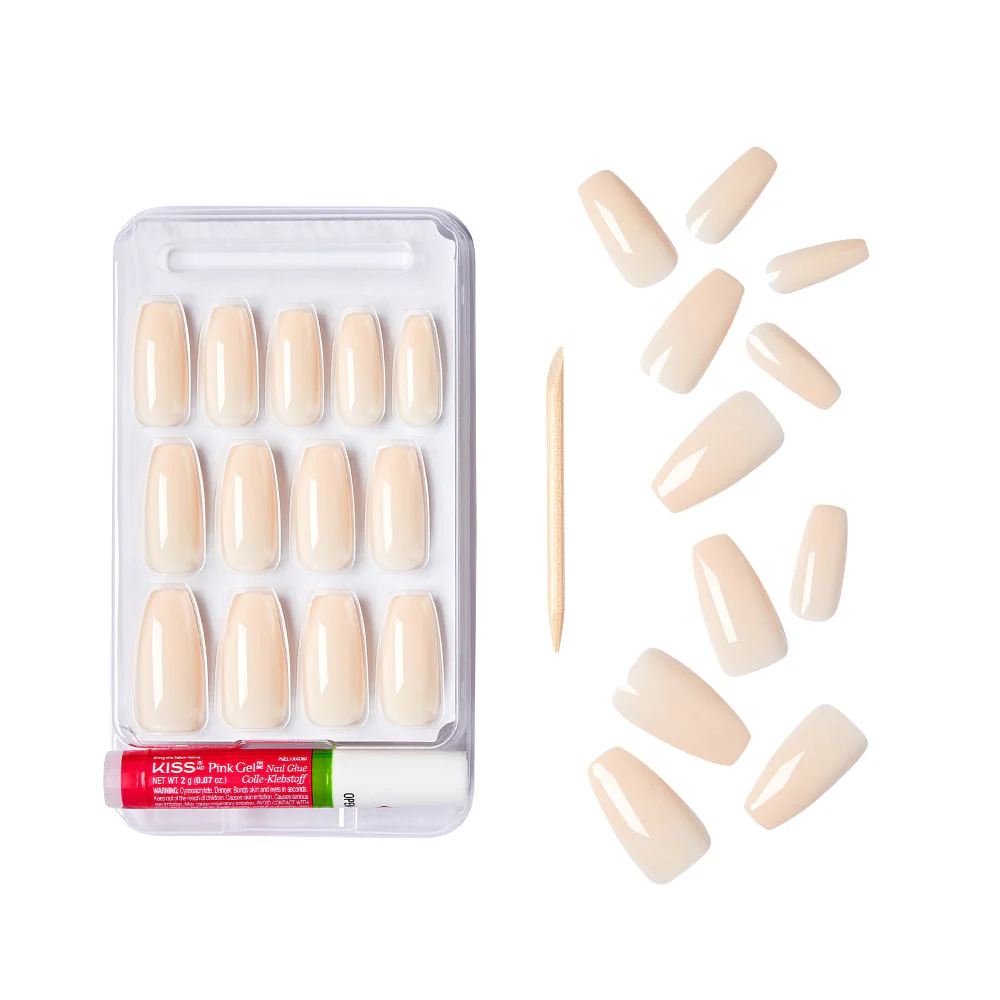 Gold Finger Solid Color Nails - Image 4