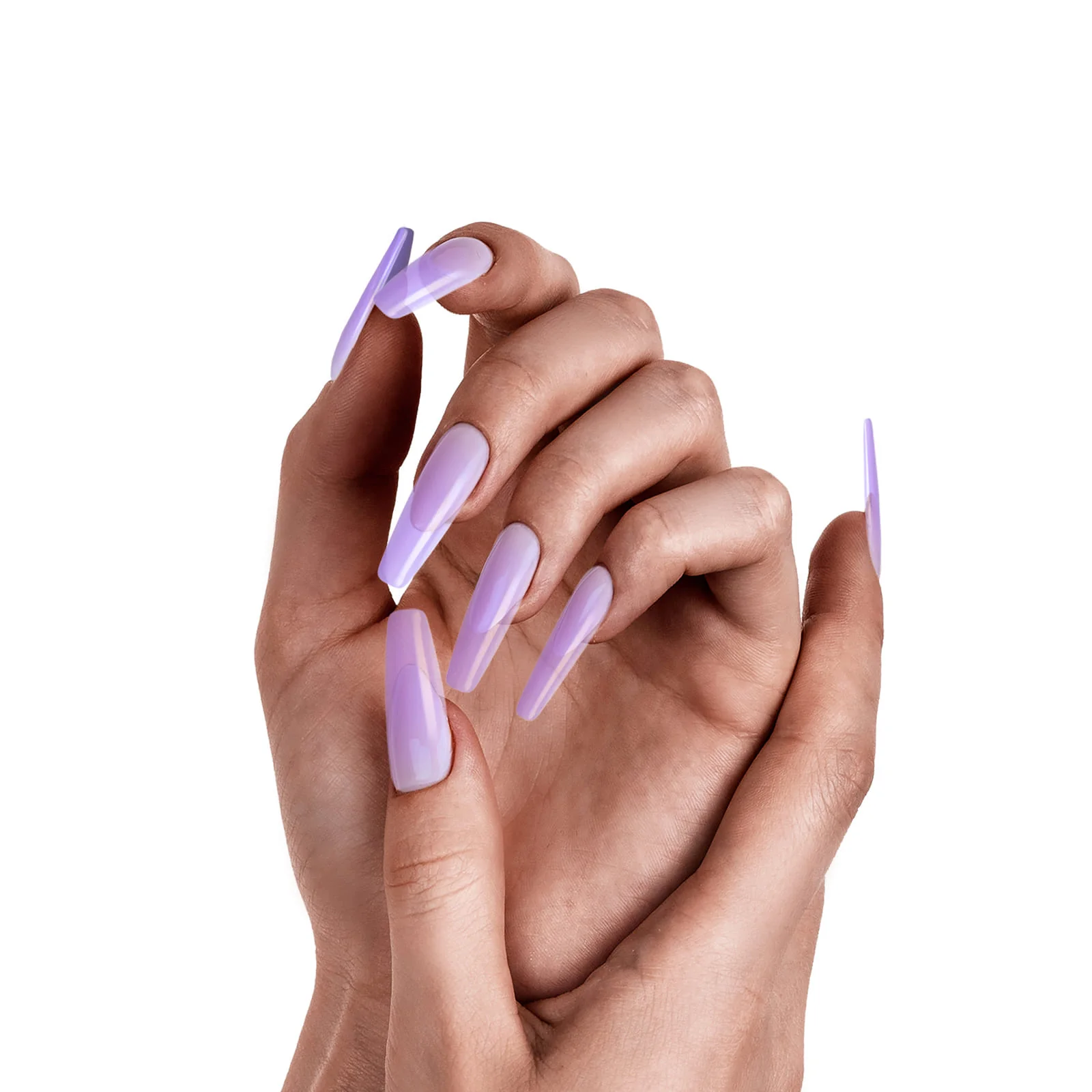 Gold Finger Solid Color Nails - Image 2