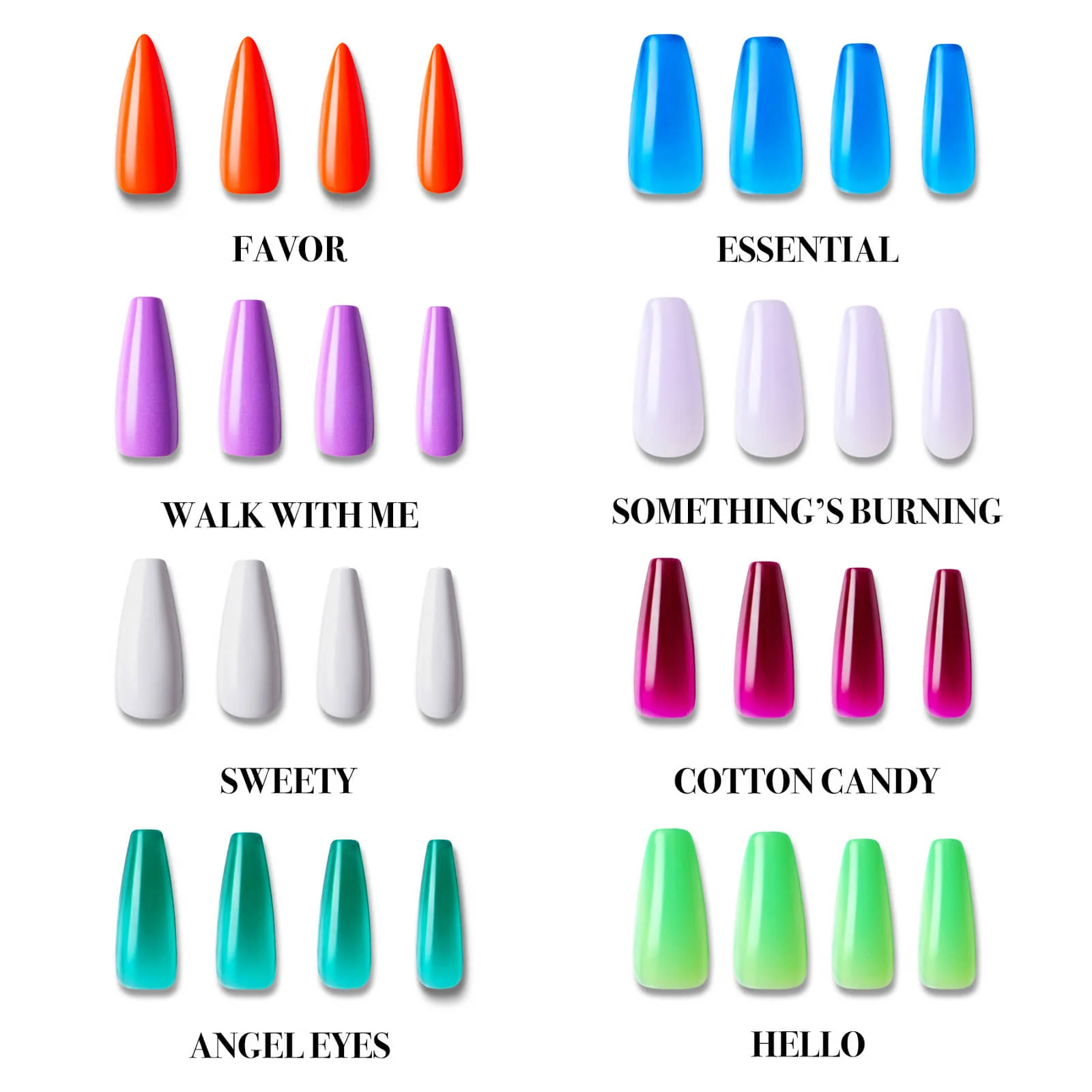 Gold Finger Solid Color Nails - Image 6