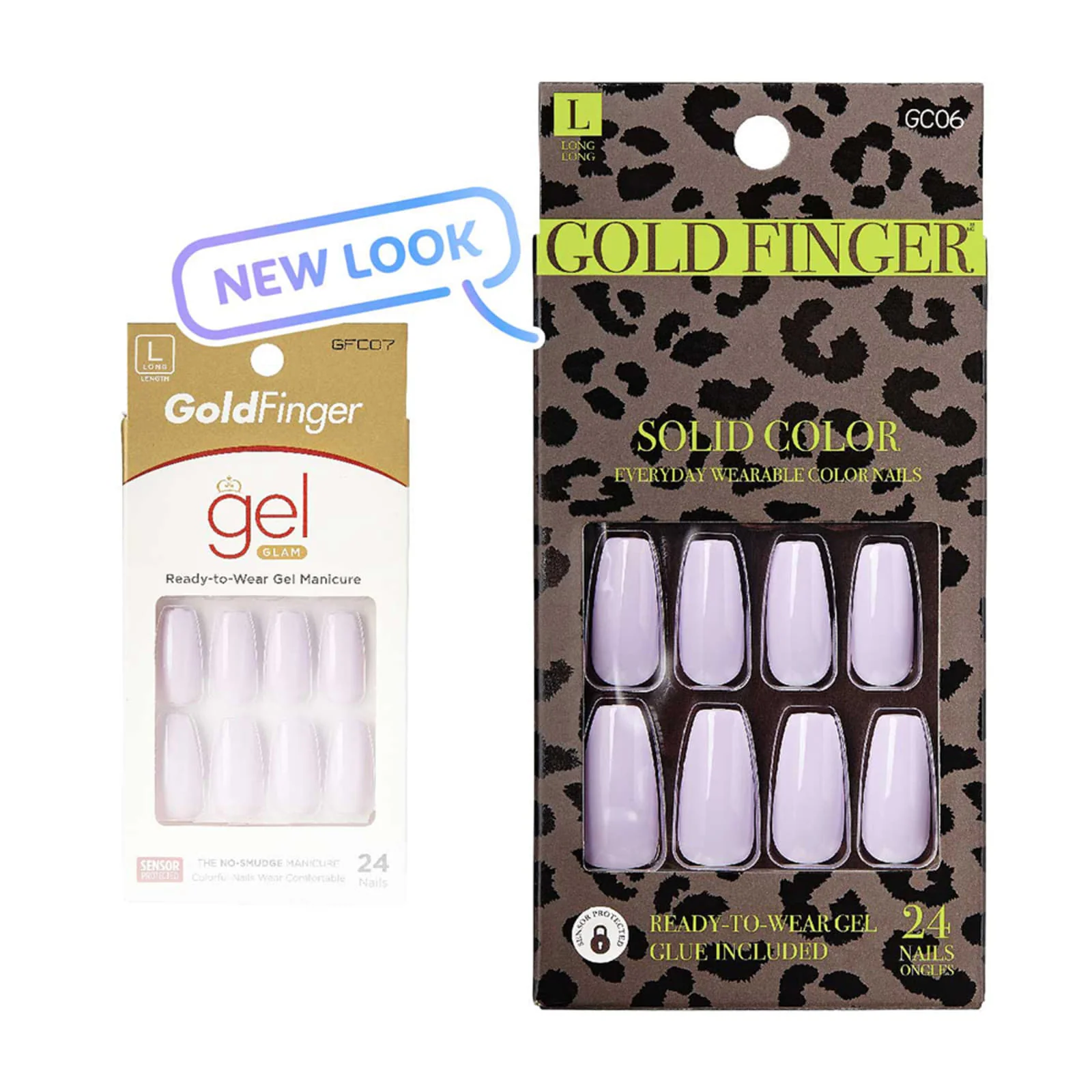 Gold Finger Solid Color Nails - Image 2