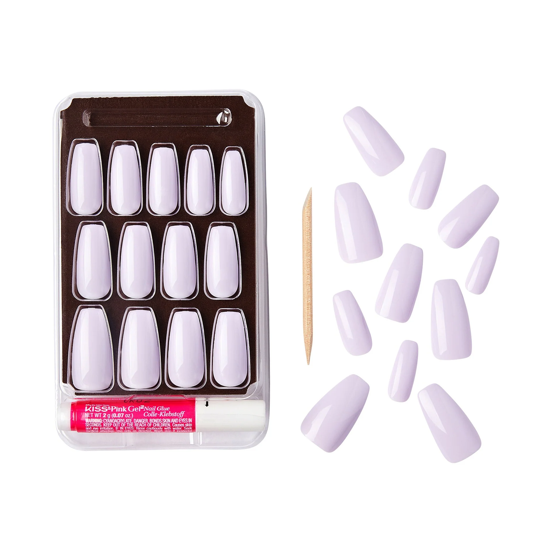 Gold Finger Solid Color Nails - Image 3