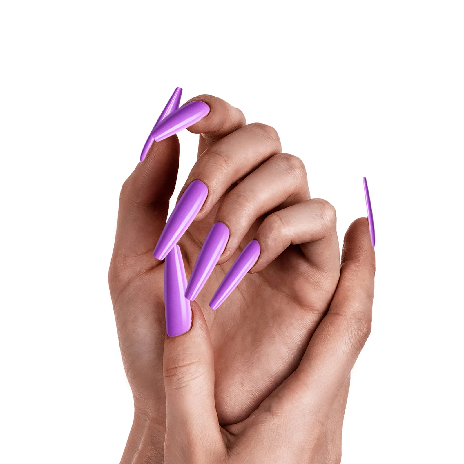 Gold Finger Solid Color Nails - Image 2