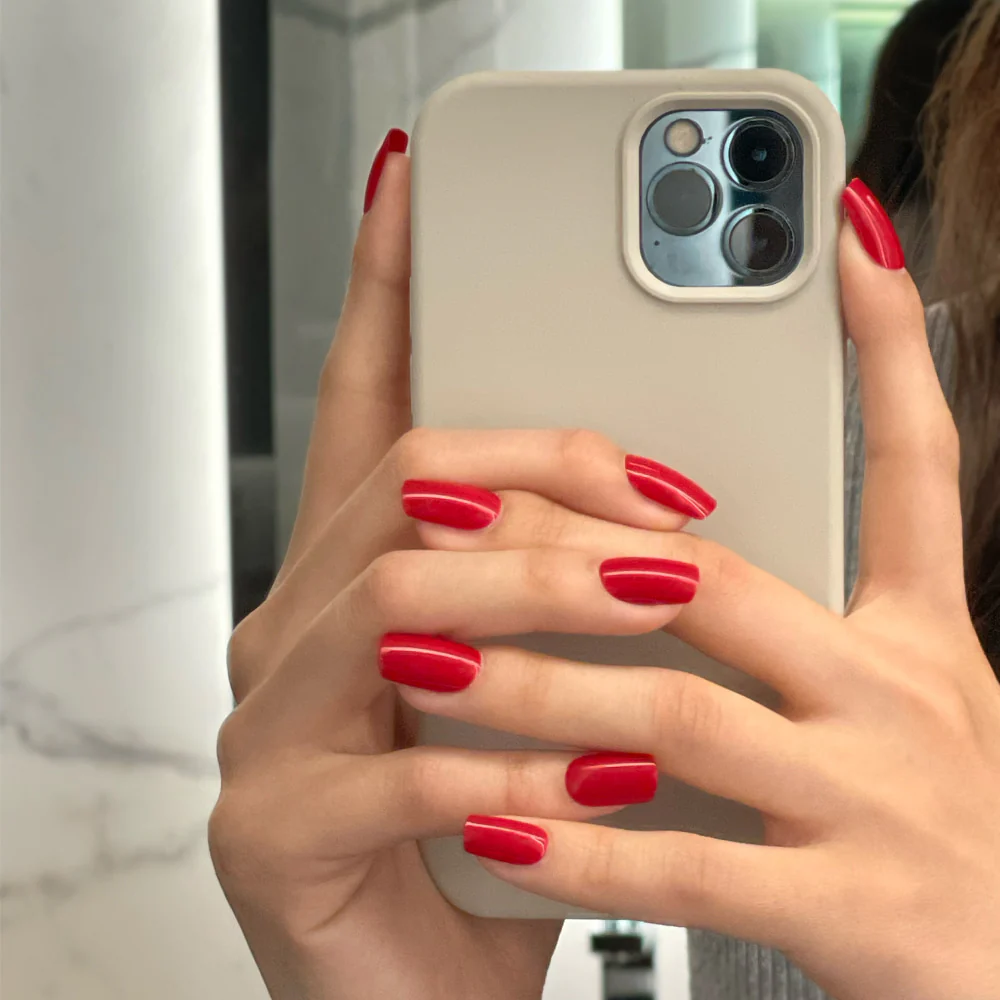 Gold Finger Solid Color Nails - Image 2