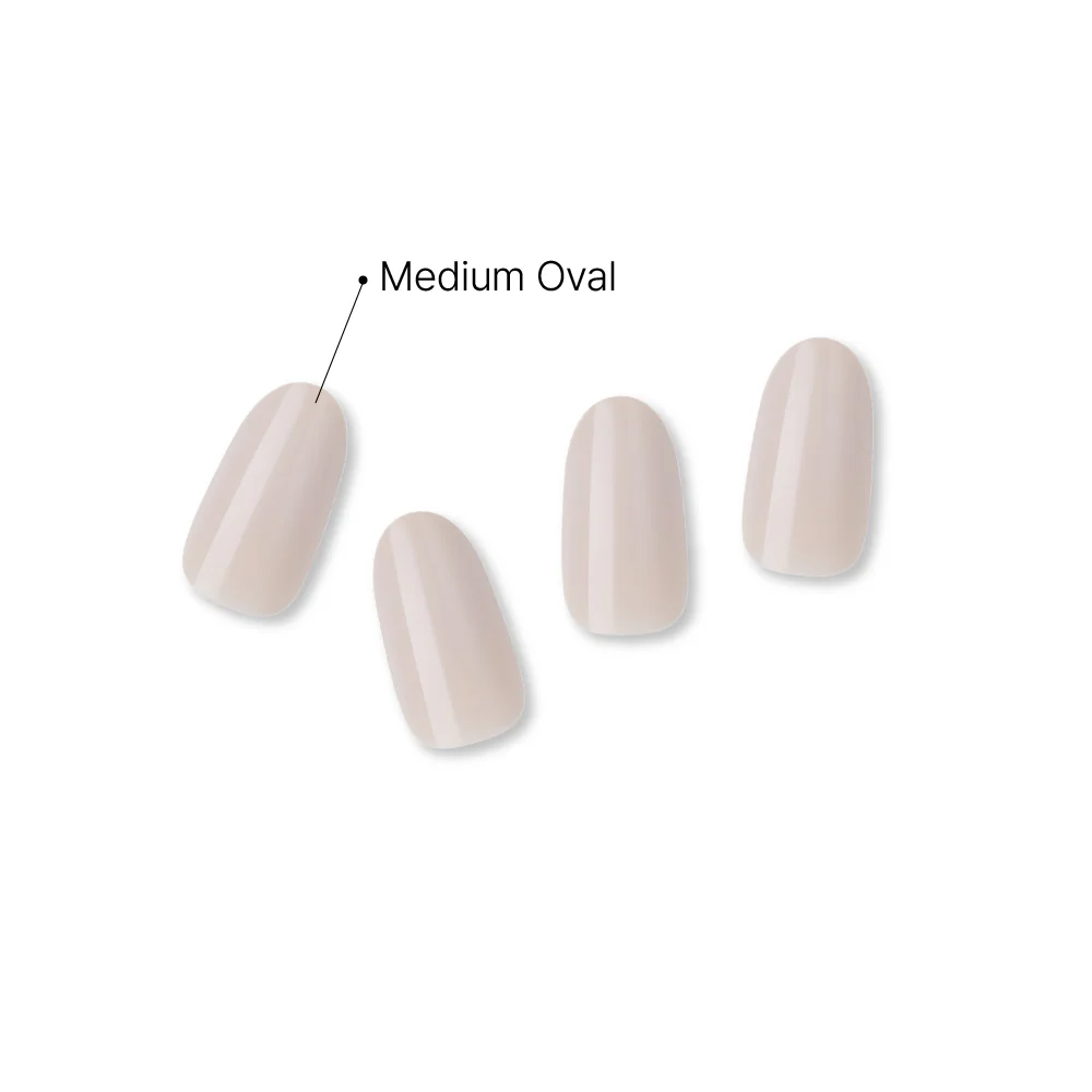 Gold Finger Solid Color Press On Nails Kit – Long Lasting Glue-On Fake Nails Set - Image 49