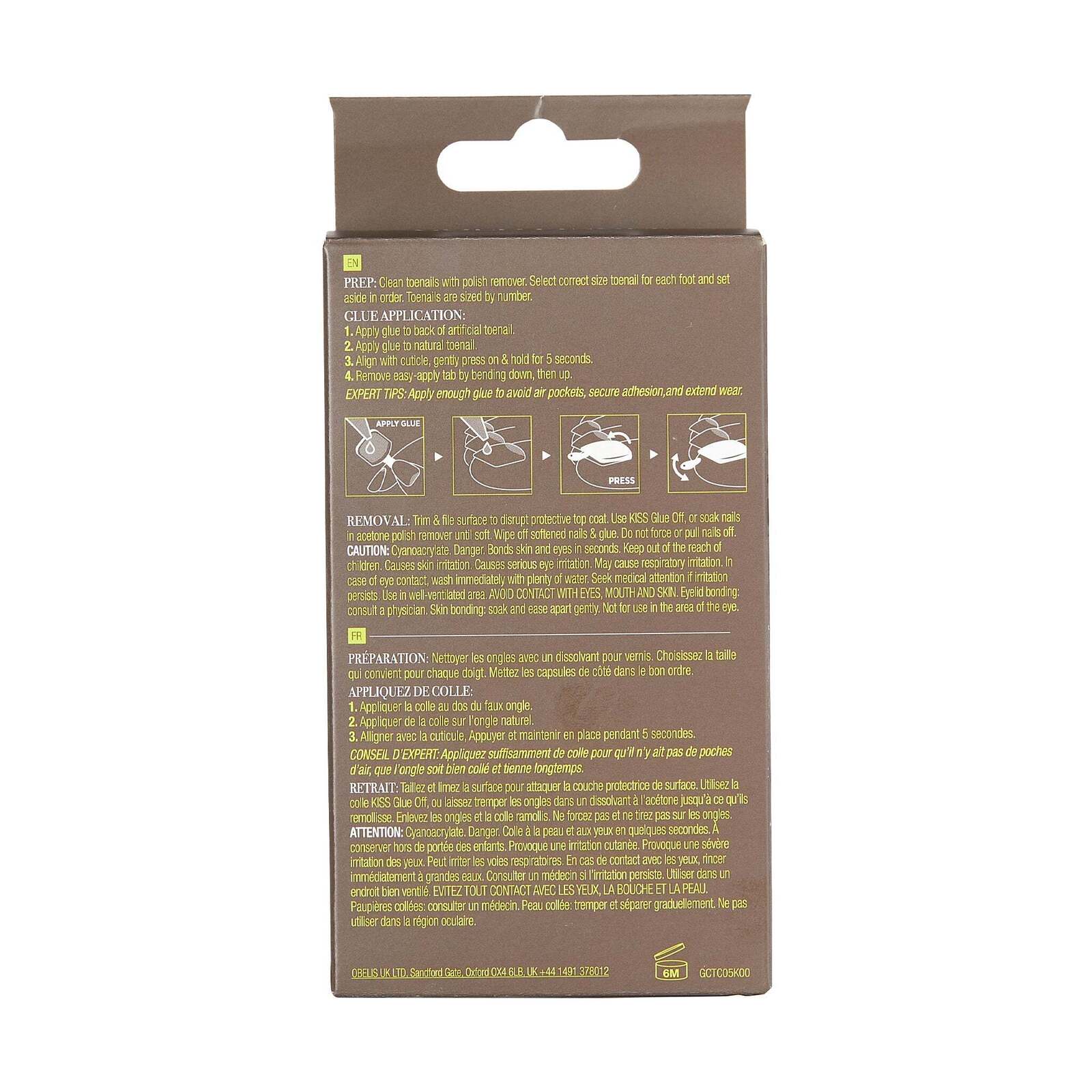 Gold Finger Solid Color Toenails - Image 4