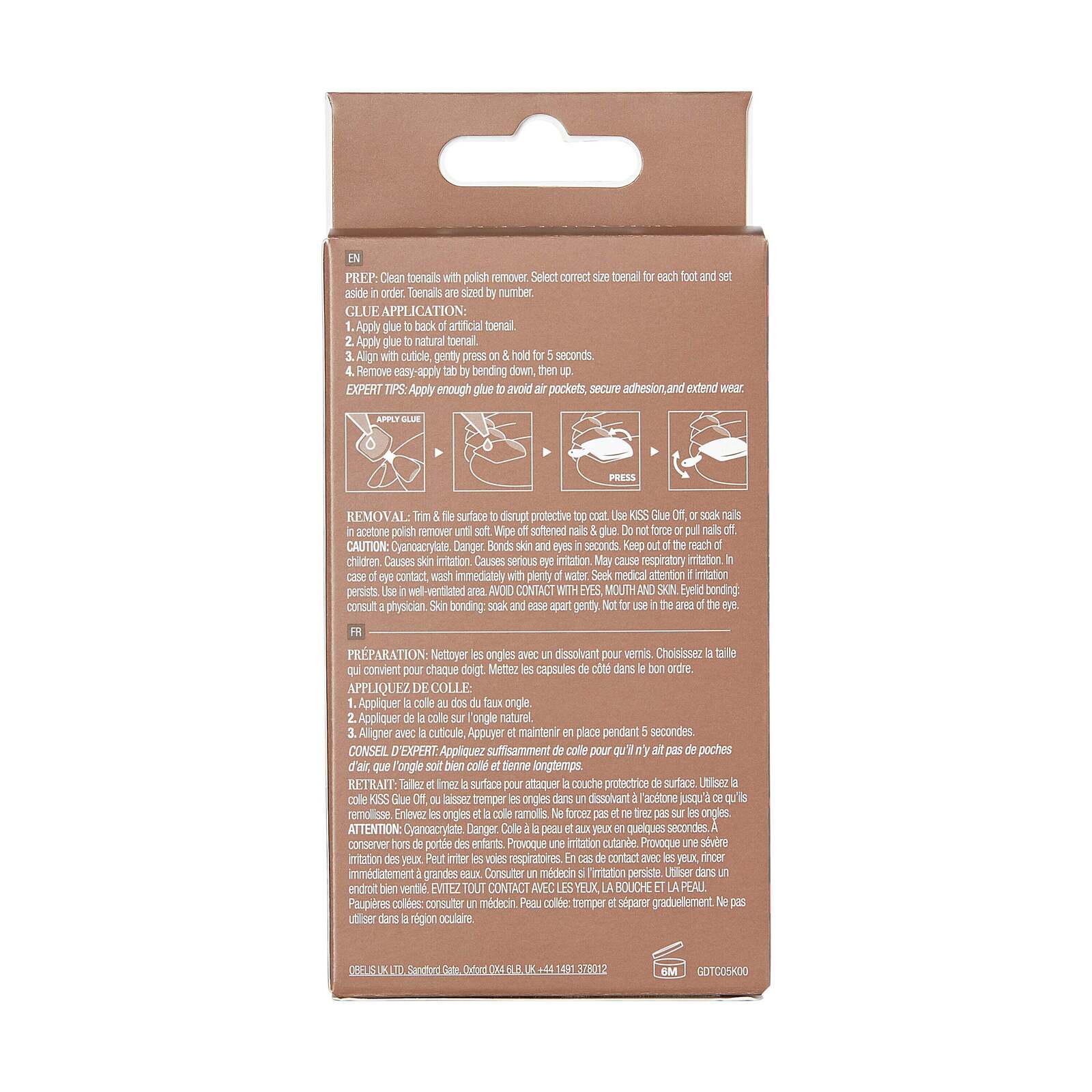 Gold Finger Solid Color Toenails - Image 7