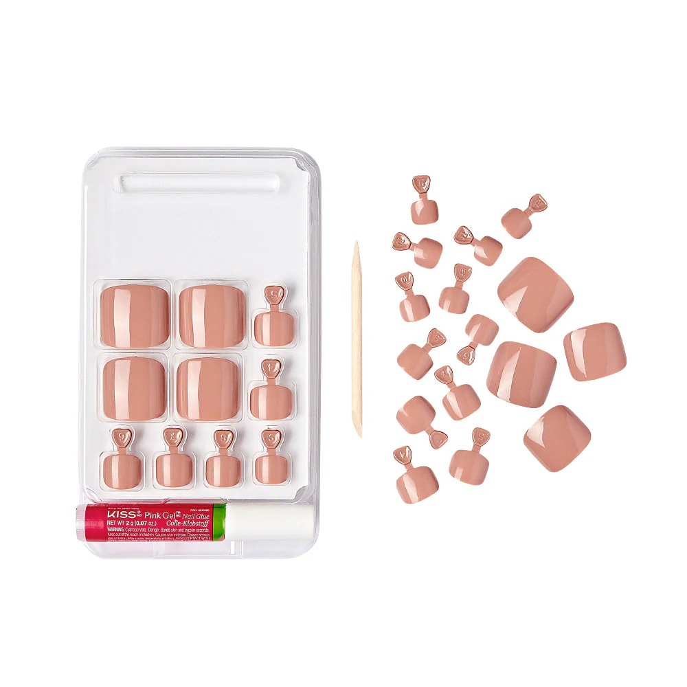 Gold Finger Solid Color Wide Fit Toenails - Image 2
