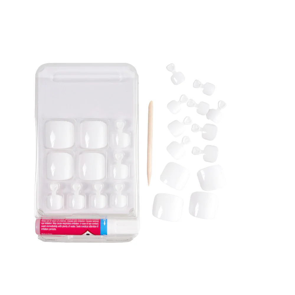 Gold Finger Solid Color Wide Fit Toenails Glue Included - Image 3