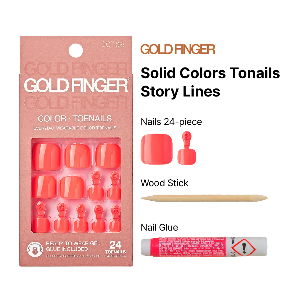 Gold Finger Solid Colors Toenails - Story Lines - Image 4