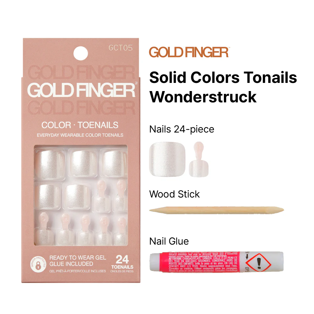 Gold Finger Solid Colors Toenails - Wonderstruck - Image 4