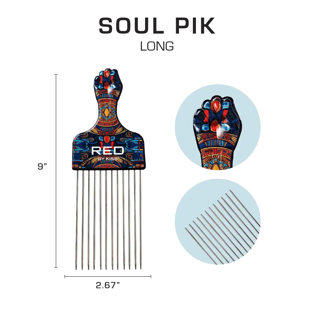 RED by KISS Soul Pik Curly Hair & Afros Hair Pick - Image 11
