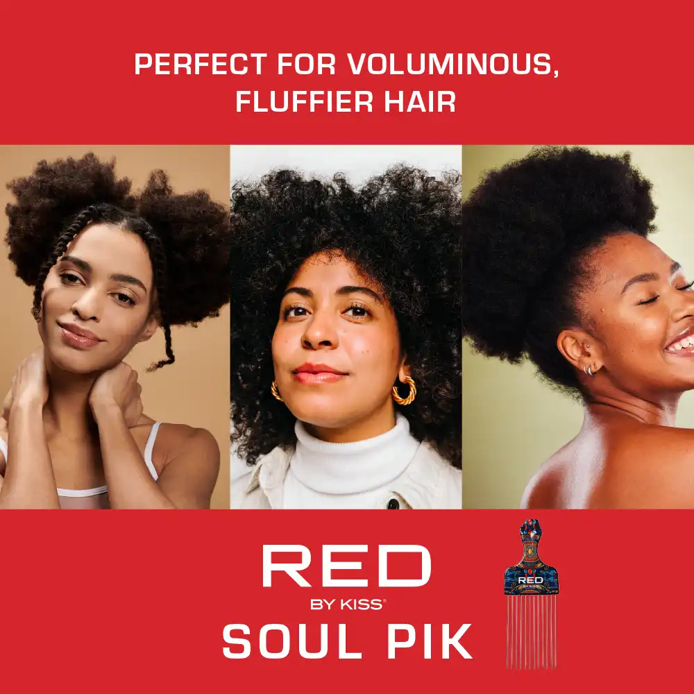 RED by KISS Soul Pik Curly Hair & Afros Hair Pick - Image 12