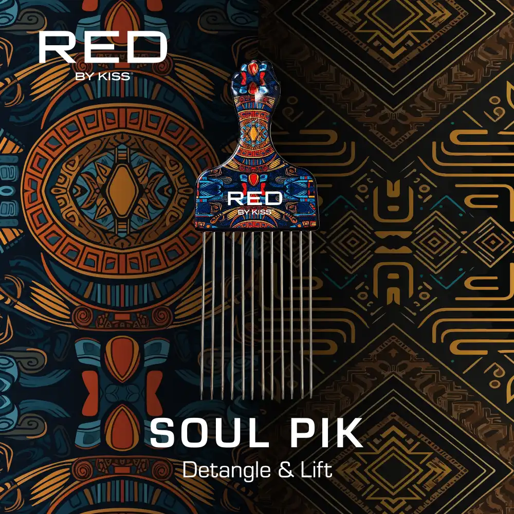 RED by KISS Soul Pik Curly Hair & Afros Hair Pick - Image 13