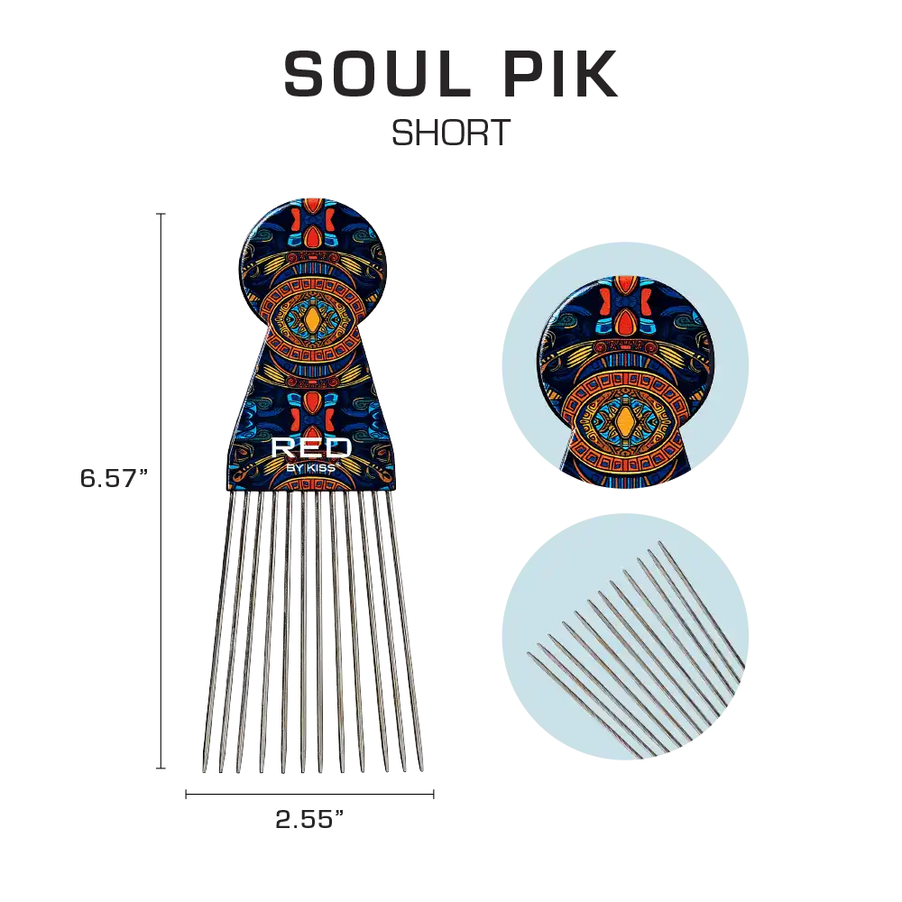 RED by KISS Soul Pik Curly Hair & Afros Hair Pick - Image 19