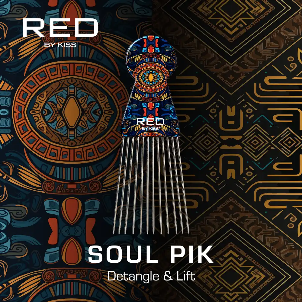 RED by KISS Soul Pik Curly Hair & Afros Hair Pick - Image 21