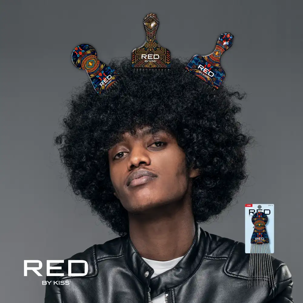 RED by KISS Soul Pik Curly Hair & Afros Hair Pick - Image 25