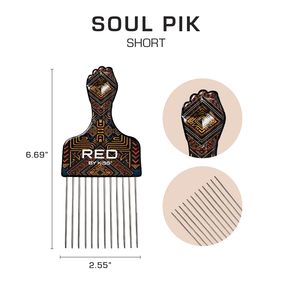 RED by KISS Soul Pik Curly Hair & Afros Hair Pick - Image 35