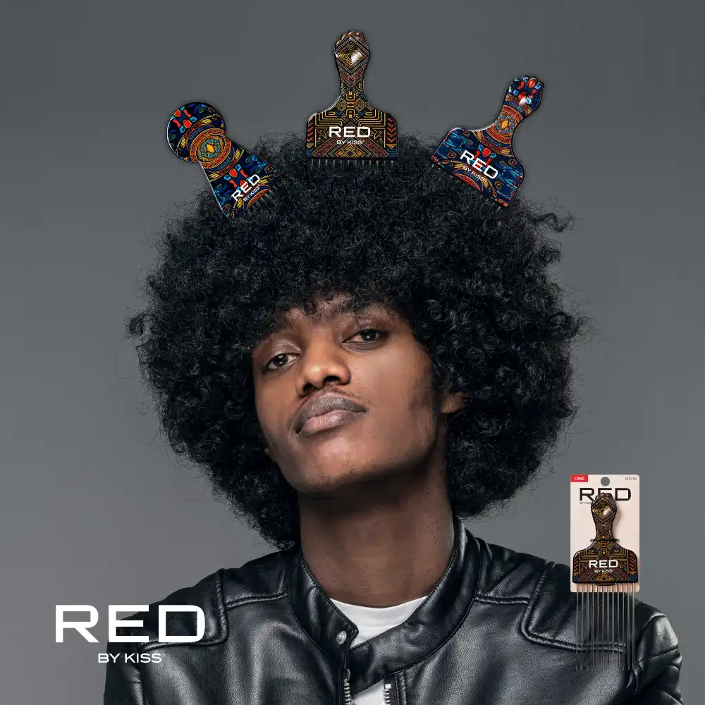 RED by KISS Soul Pik Curly Hair & Afros Hair Pick - Image 41