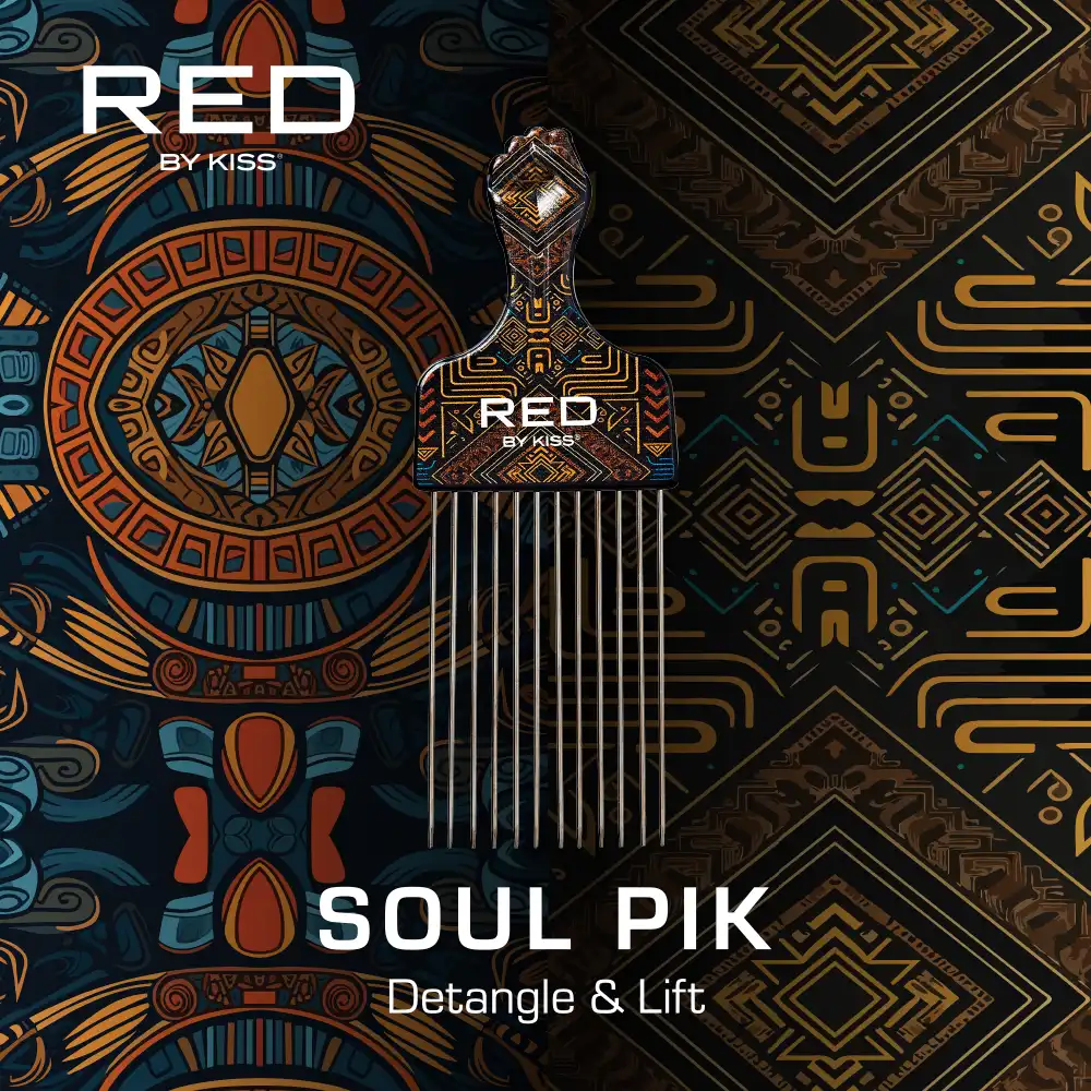 RED by KISS Soul Pik Curly Hair & Afros Hair Pick - Image 45