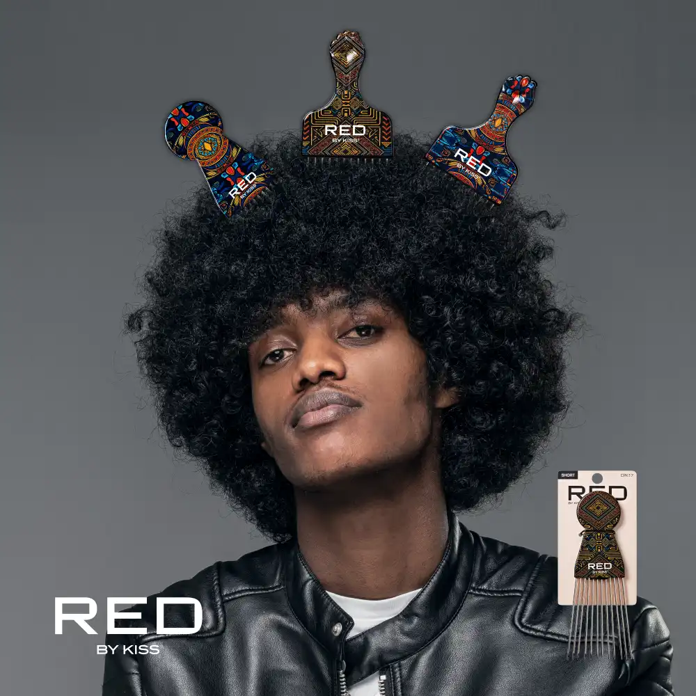 RED by KISS Soul Pik Curly Hair & Afros Hair Pick - Image 49