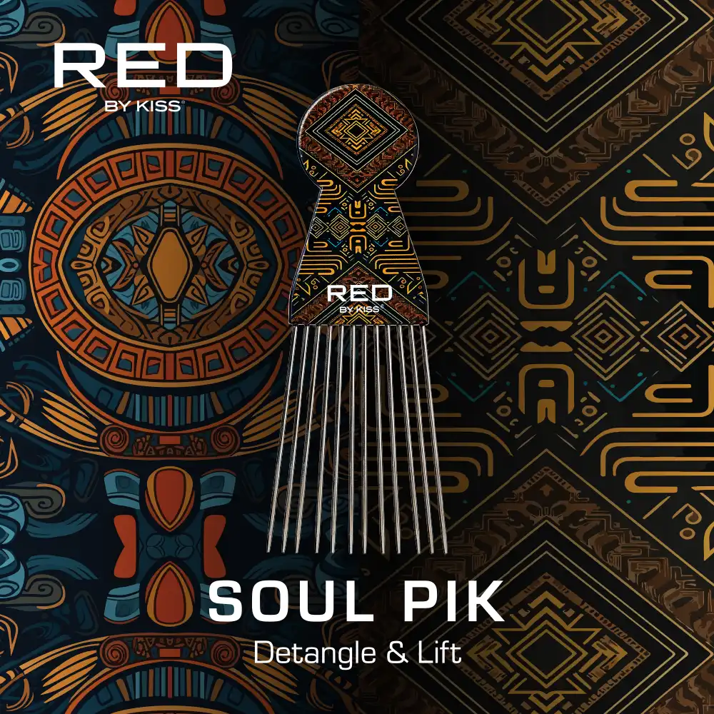 RED by KISS Soul Pik Curly Hair & Afros Hair Pick - Image 53
