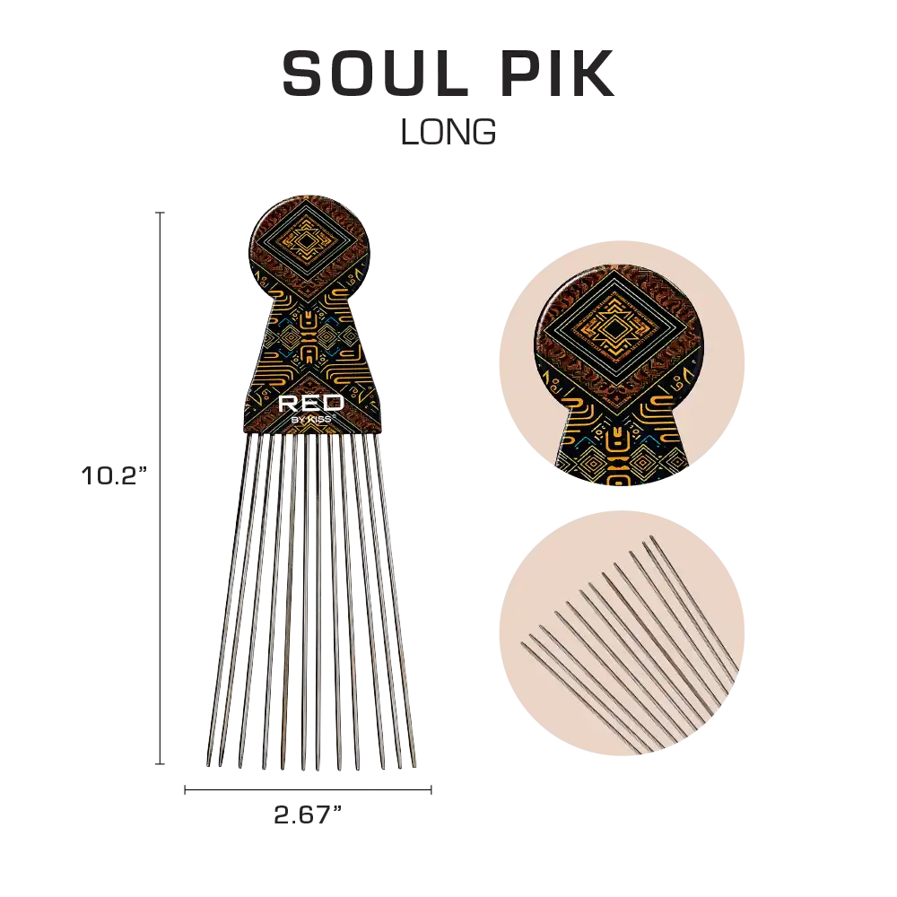 RED by KISS Soul Pik Curly Hair & Afros Hair Pick - Image 59