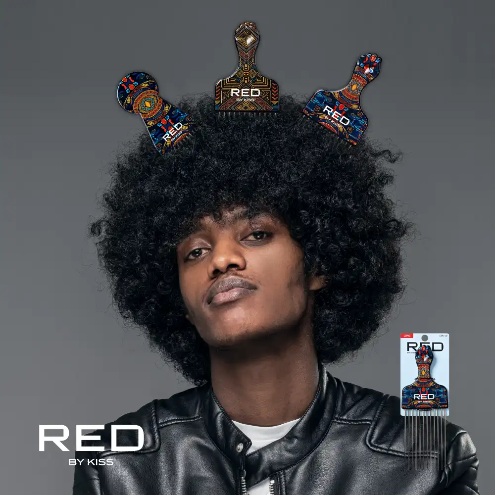 RED by KISS Soul Pik Curly Hair & Afros Hair Pick - Image 9