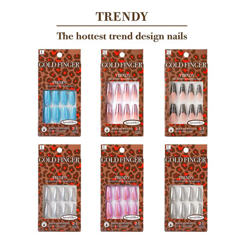 Gold Finger Special Effect Nails - Image 5