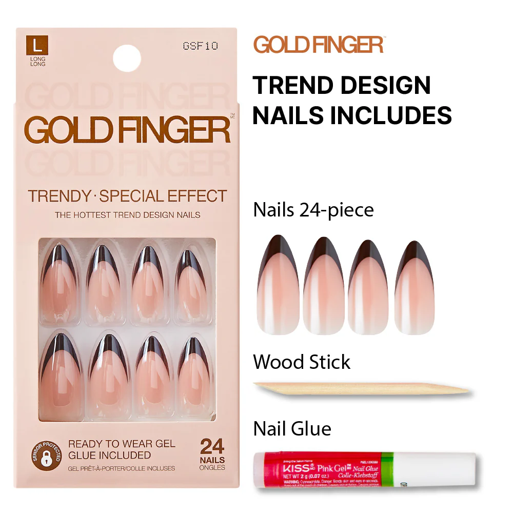 Gold Finger Special Effect Nails - Choco Glazed - Image 4