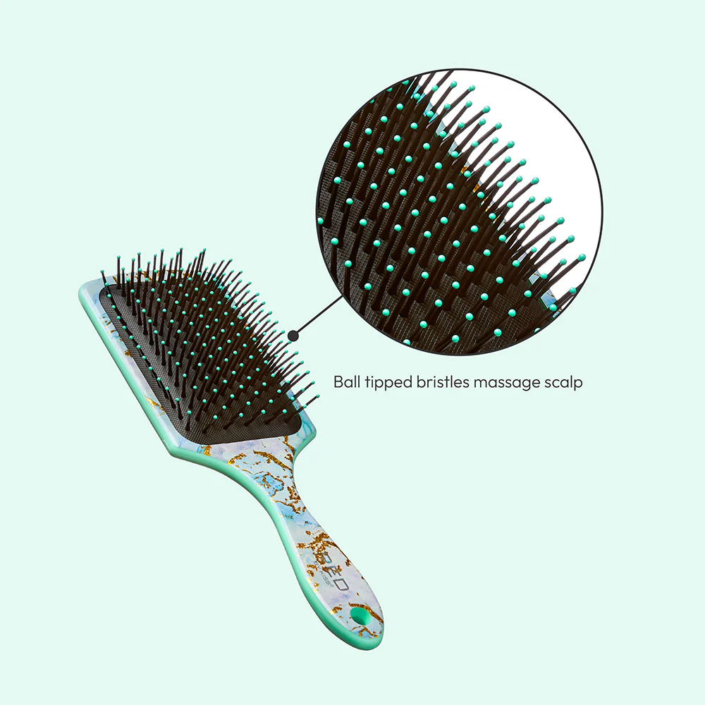 RED by KISS Square Paddle Designed Brush - Aqua Marble - Image 4