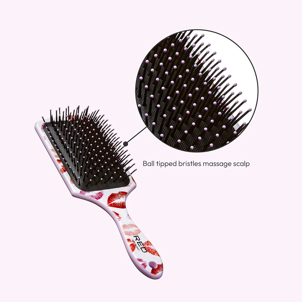 RED by KISS Square Paddle Designed Brush - Kisses - Image 4