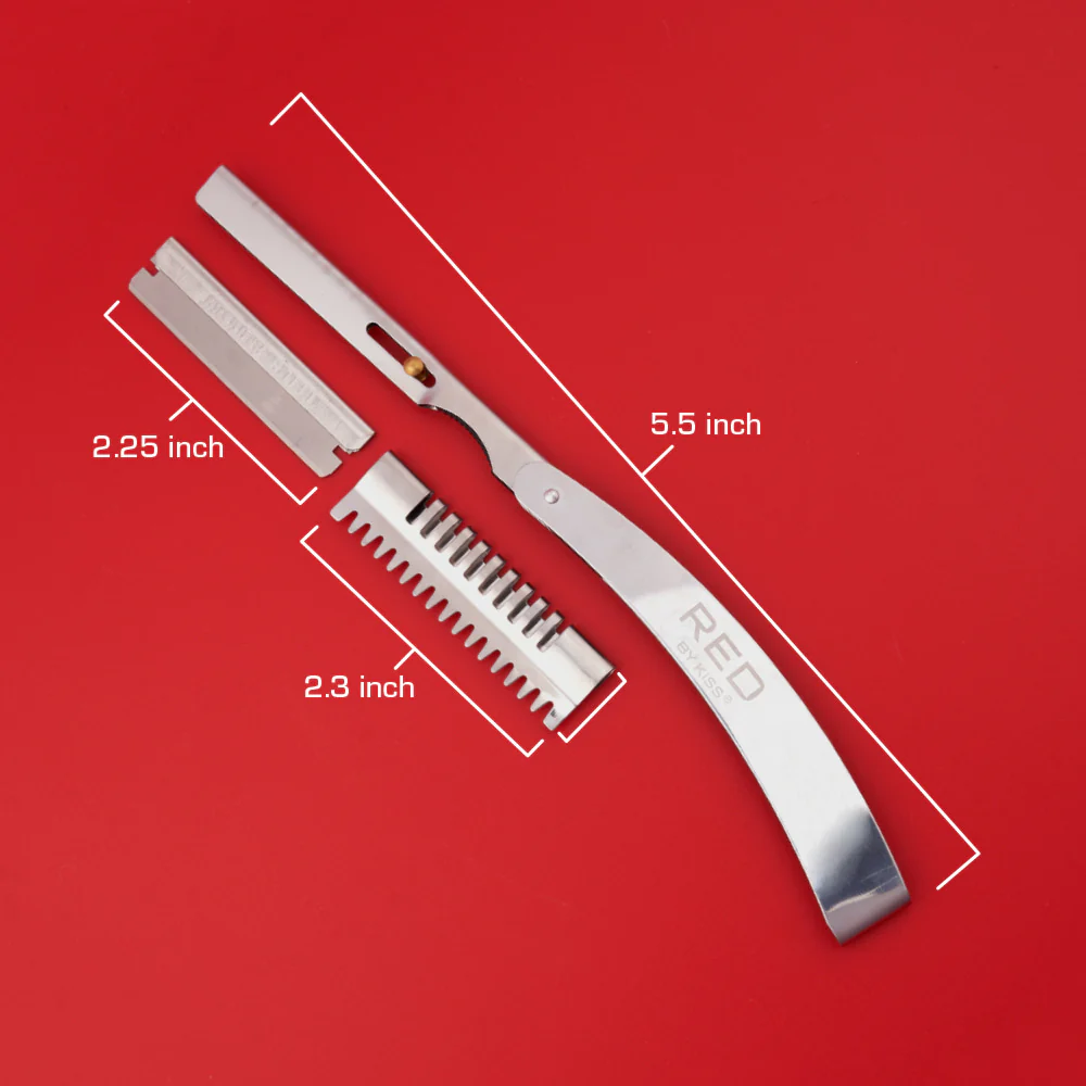 RED by KISS Stainless Steel Hair Shaper with Guides - Image 3
