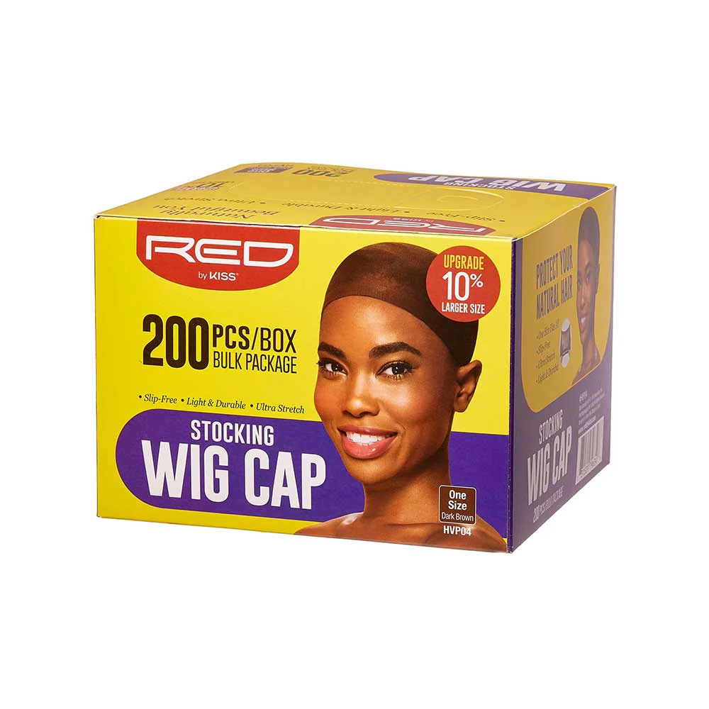 RED by KISS Stocking Wig Cap Set (200pcs) Bulk Box Secures your hair, long lasting, stays in place, lightweight and breathable - Image 2
