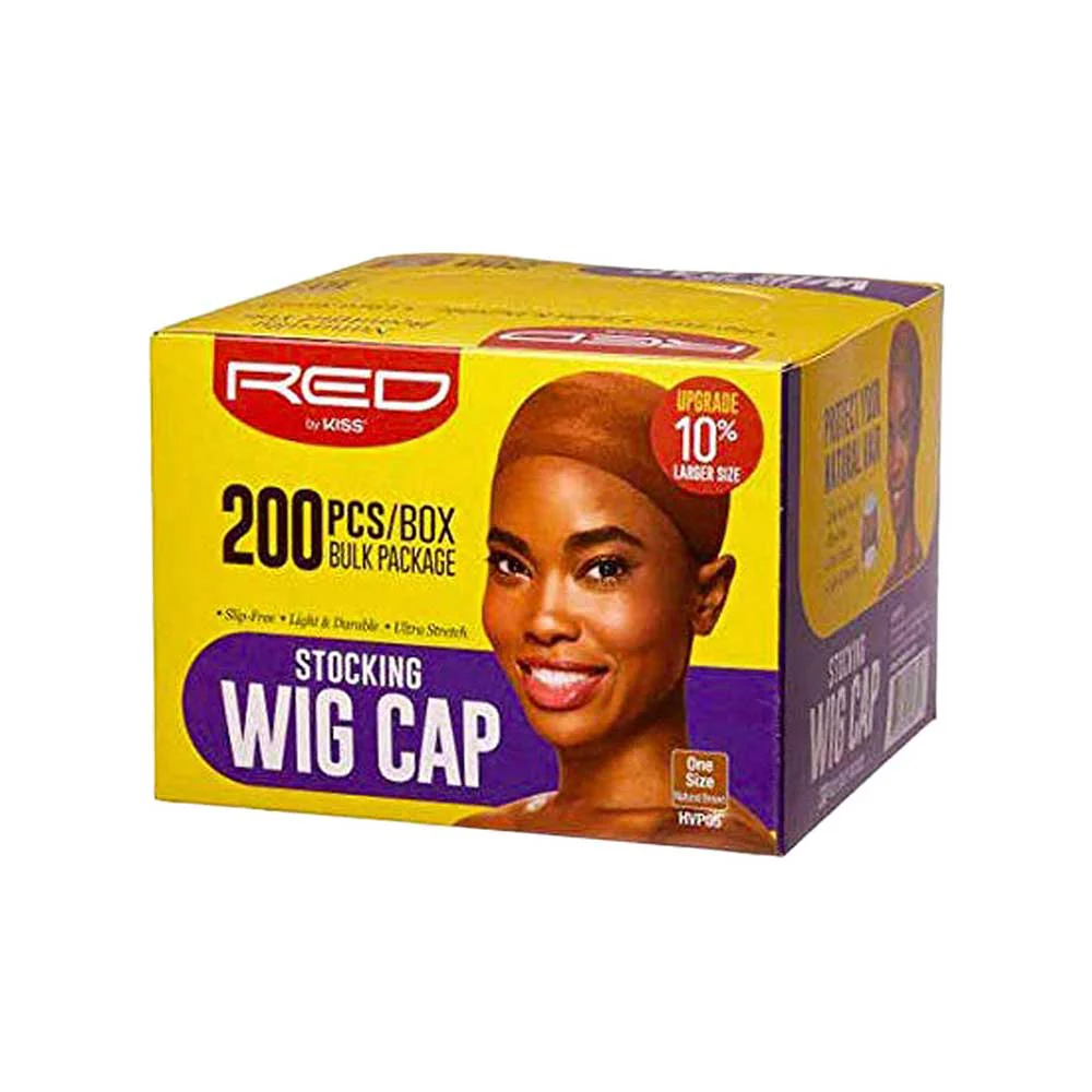 RED by KISS Stocking Wig Cap Set (200pcs) Bulk Box Secures your hair, long lasting, stays in place, lightweight and breathable - Image 3