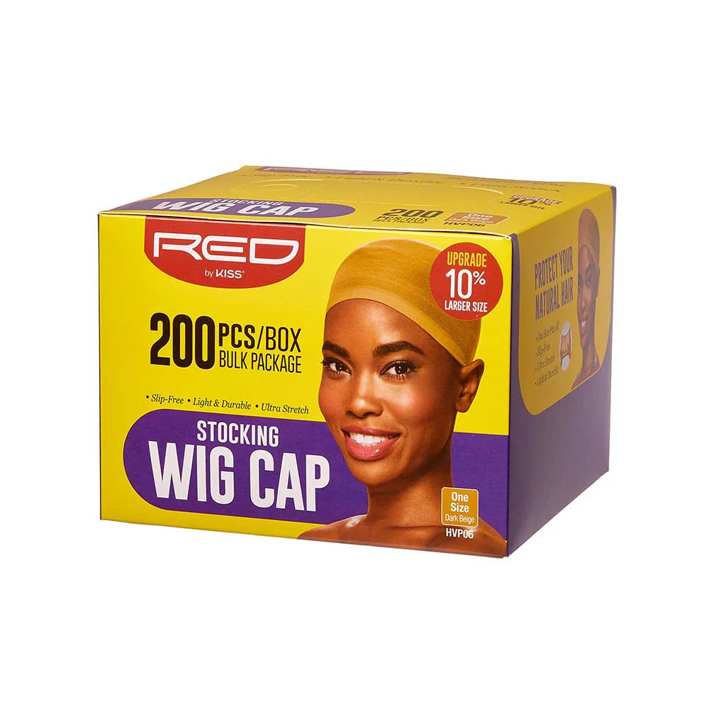 RED by KISS Stocking Wig Cap Set (200pcs) Bulk Box Secures your hair, long lasting, stays in place, lightweight and breathable - Image 4