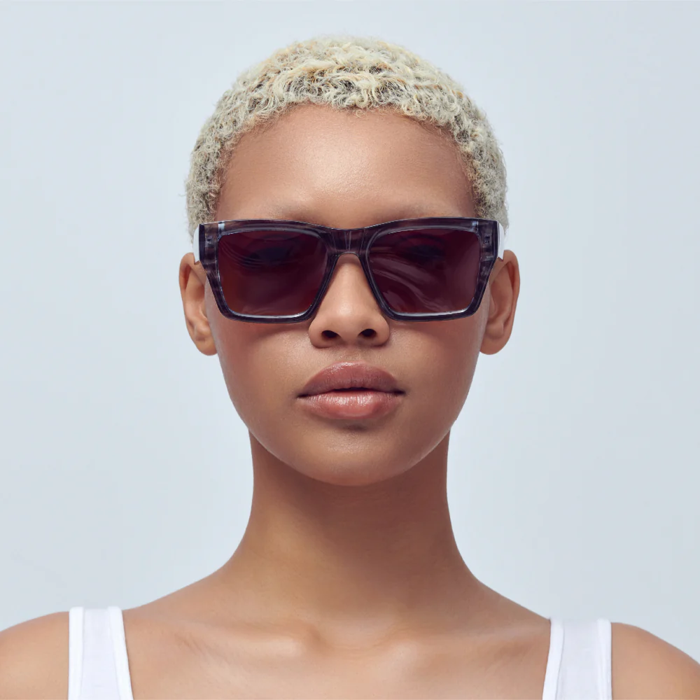 Mad Shade Striped Gradient Square Sunglasses #40 - Image 2
