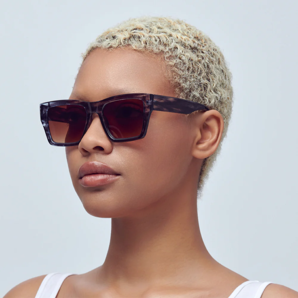 Mad Shade Striped Gradient Square Sunglasses #40 - Image 3