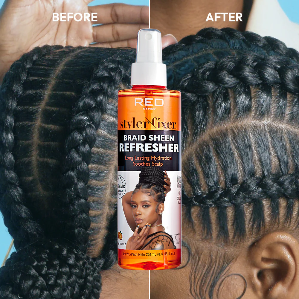 RED by KISS Styler Fixer Braid Sheen Refresher (6.8 US fl.oz.) - Image 5