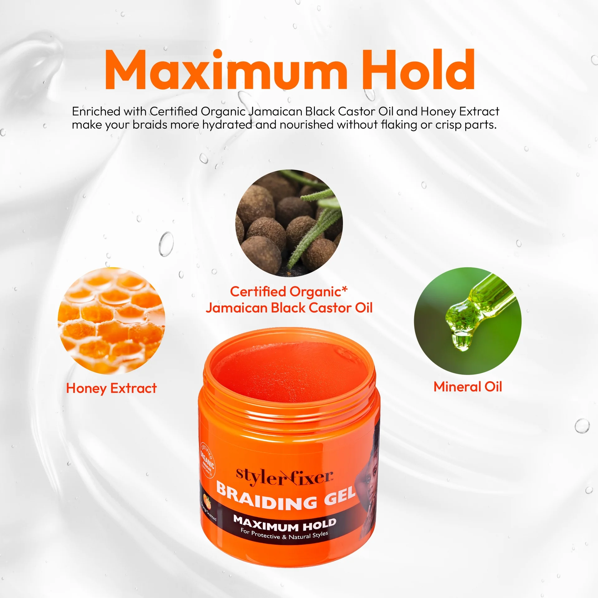 RED by KISS Styler Fixer Braiding Gel - Maximum Hold - Image 10