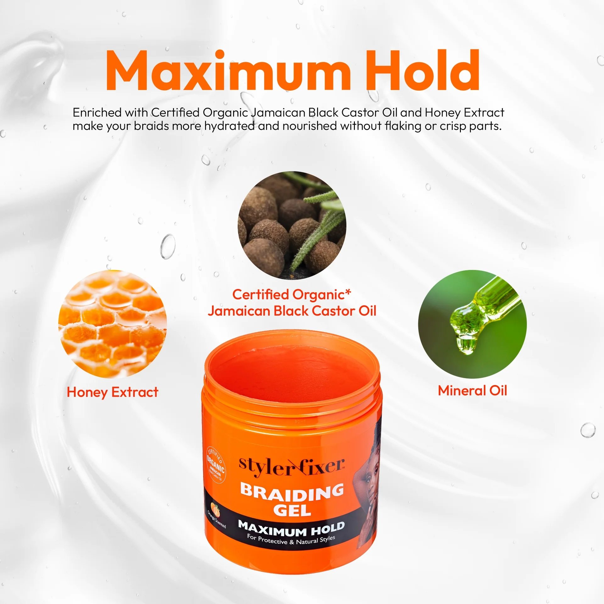 RED by KISS Styler Fixer Braiding Gel - Maximum Hold - Image 17