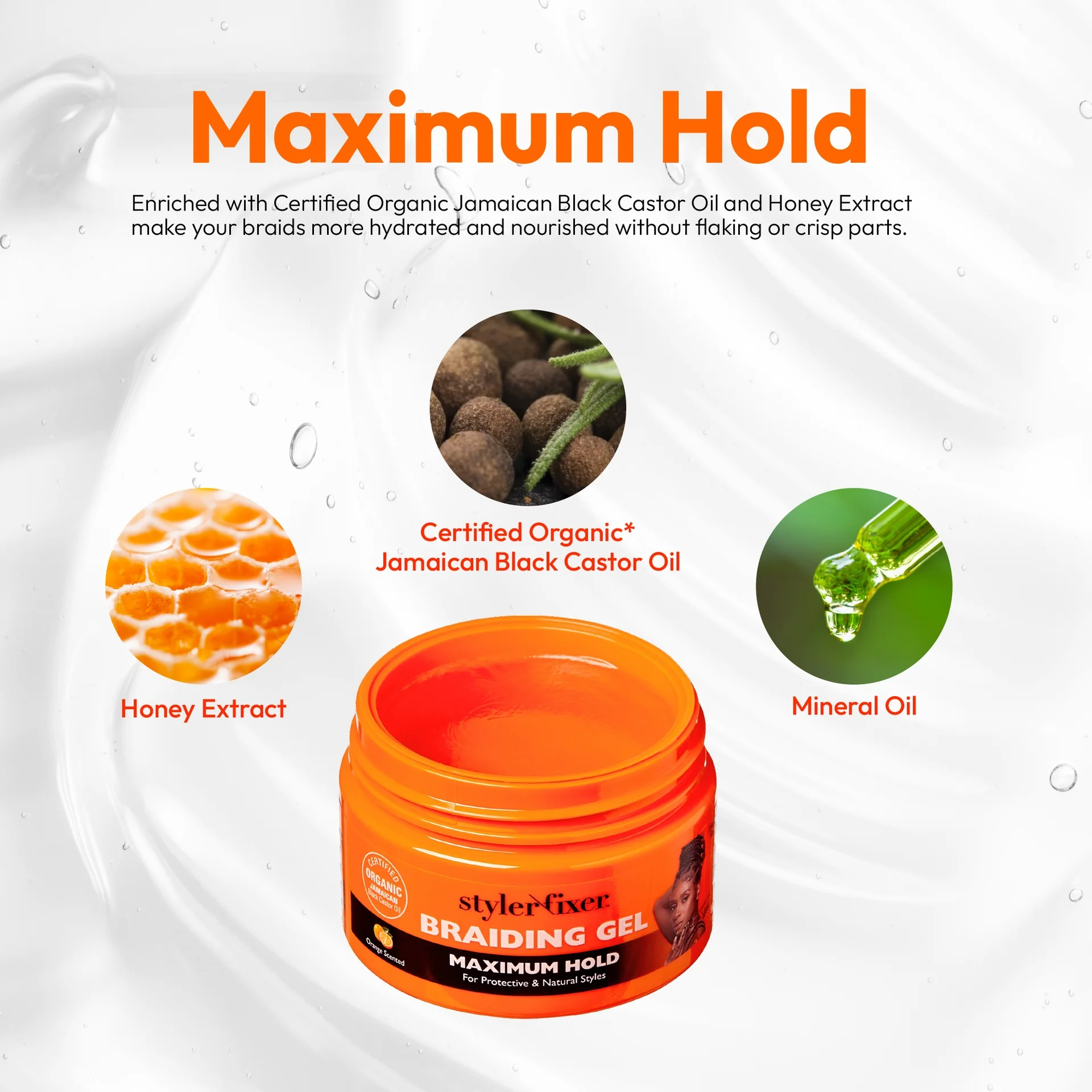 RED by KISS Styler Fixer Braiding Gel - Maximum Hold - Image 24