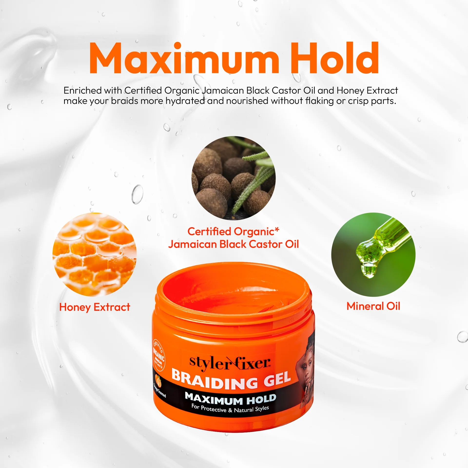 RED by KISS Styler Fixer Braiding Gel - Maximum Hold - Image 3