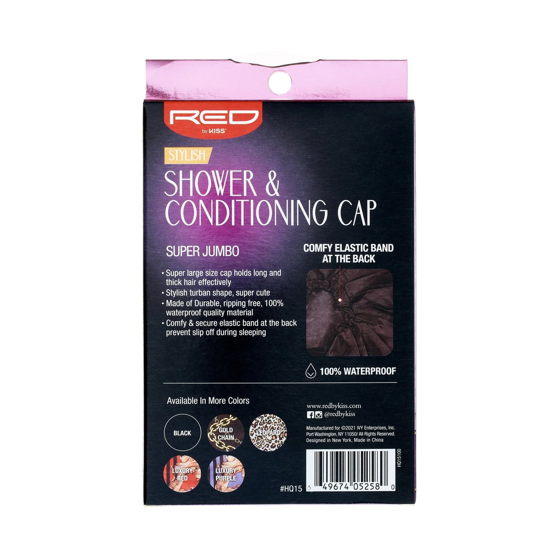 RED by KISS Stylish Shower & Conditioning Cap - Image 3