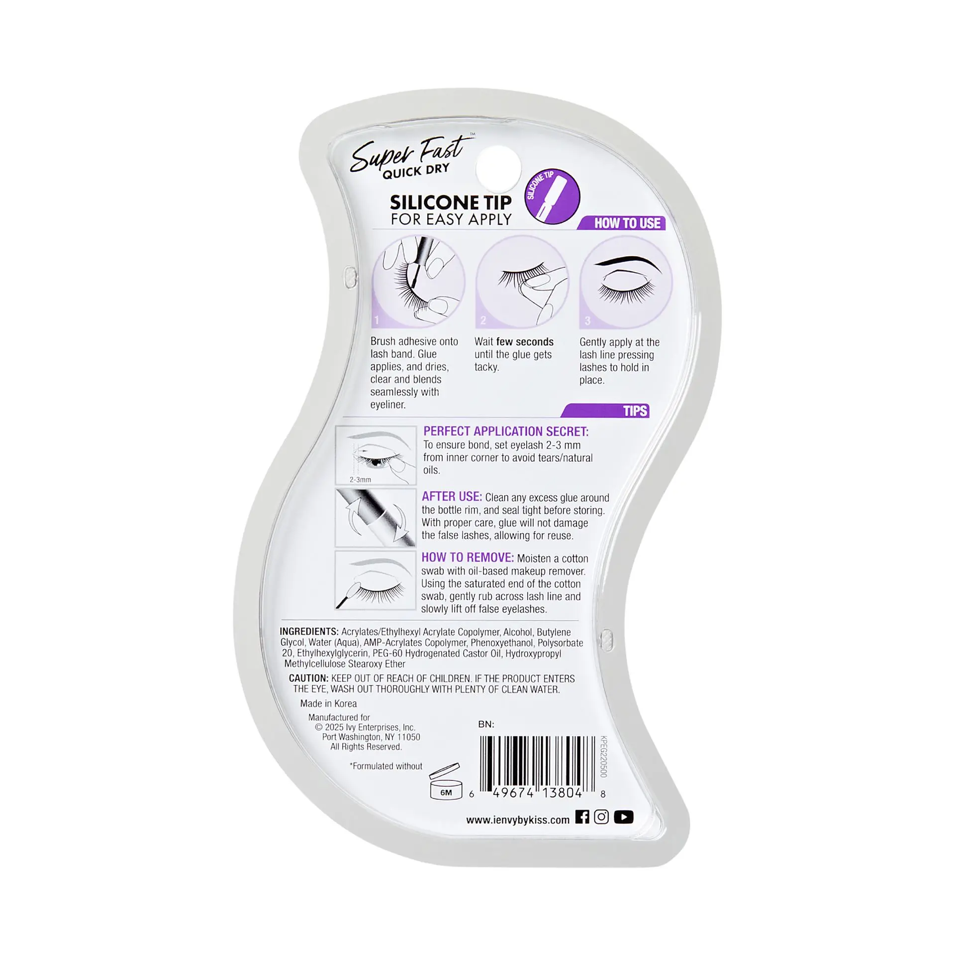 I-ENVY Super Fast Quick Dry Clear Lash Glue - Image 9