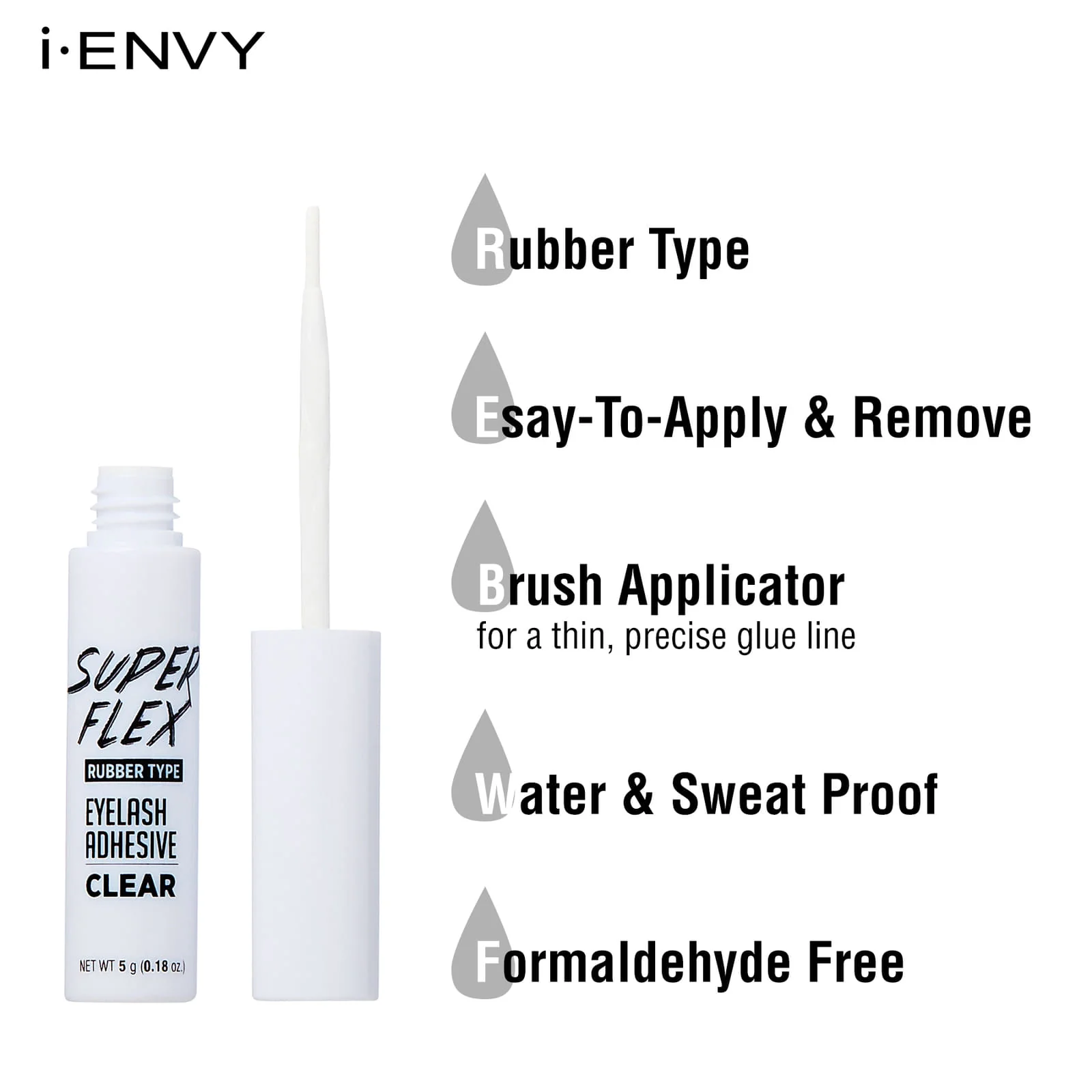 I-ENVY Super Flex Eyelash Adhesive Glue Clear - Image 3